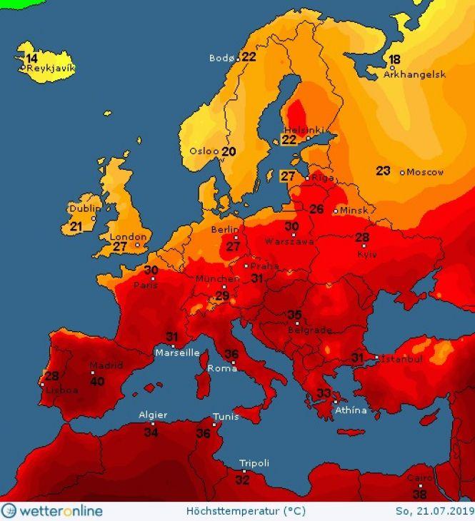 В Європі повітря прогріється до +40. Що чекати від погоди вінничанам?, фото №1 на сайті 20minut.ua