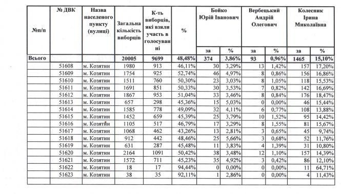 Кого обрала Козятинщина? Перші результати голосування (Оновлено), фото №4 на сайті 20minut.ua