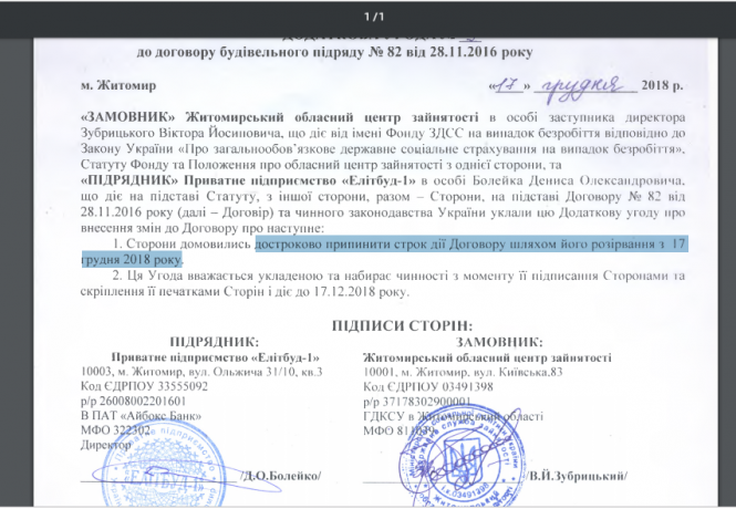 Як фірма на Житомирщині три роки отримує бюджетні кошти, а роботи не виконує, фото №2 на сайті 20minut.ua