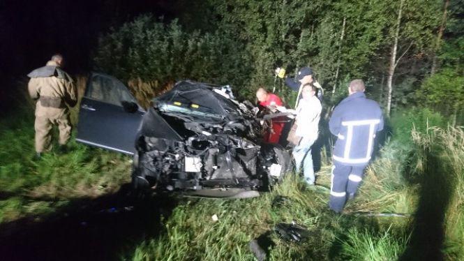 В Олевському районі мікроавтобус зіткнувся з легковиком: водія автівки визволяли рятувальники, фото №1 на сайті 20minut.ua
