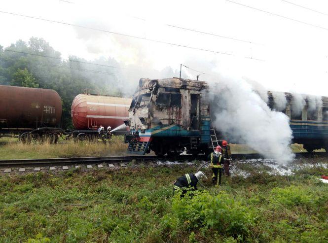 Під Жмеринкою горіла електричка. Перші подробиці, фото №4 на сайті 20minut.ua