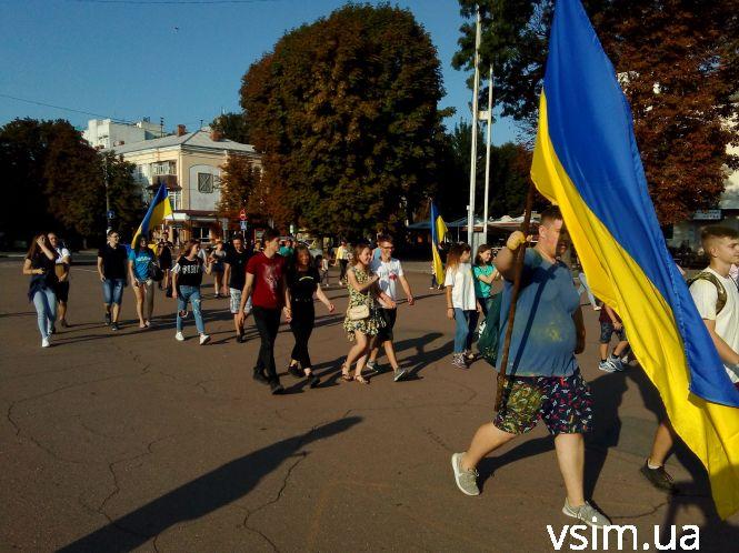 У центрі Хмельницького влаштували кольоровий пробіг свободи (ФОТО, ВІДЕО), фото №6 на сайті vsim.ua