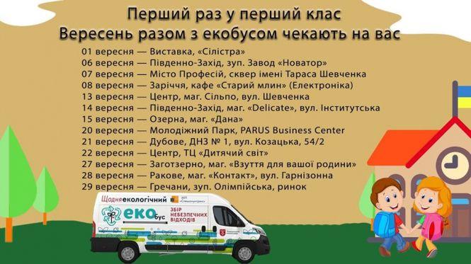 Новини Хмельницького - фото з Утилізуємо сміття. Де і коли екобус чекатиме хмельничан у вересні (ГРАФІК) Утилізуємо сміття. Де і коли екобус чекатиме хмельничан у вересні (ГРАФІК), фото №1 на сайті vsim.ua