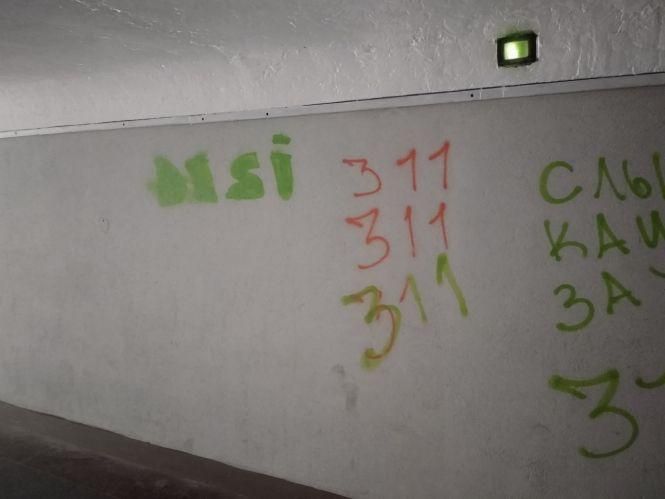 Наскельний живопис: підземний перехід, на ремонт якого витратили минулоріч більше 1 млн грн, розмалювали. Фотофакт, фото №1 на сайті 20minut.ua