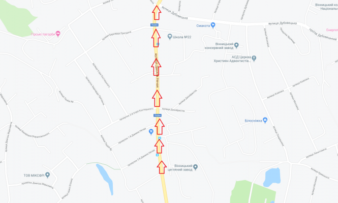 Новини Вінниці - фото з Ускладнено рух на об'їзній та обмежено на вулиці Данила Нечая Ускладнено рух на об'їзній та обмежено на вулиці Данила Нечая, фото №1 на сайті 20minut.ua