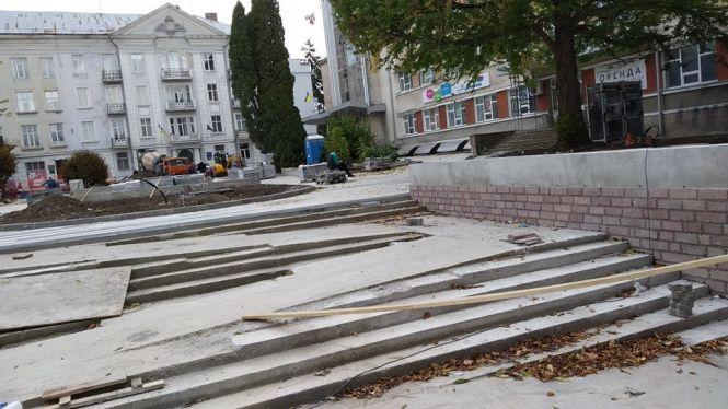 Новини Тернополя - фото з Фото дня: біля колишнього фонтану "Кульбаба" збудували сходи з пандусом Фото дня: біля колишнього фонтану "Кульбаба" збудували сходи з пандусом, фото №1 на сайті 20minut.ua