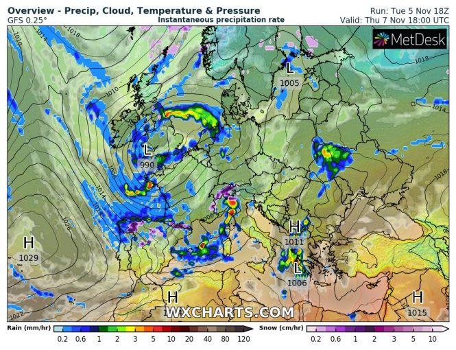 Новини Вінниці - фото з В Україну йде холодний фронт з дощами. Коли зайде та на скільки? В Україну йде холодний фронт з дощами. Коли зайде та на скільки?, фото №1 на сайті 20minut.ua
