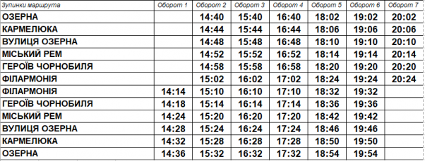 З’явилися графіки руху автобусів по маршрутах №3 та №20, фото №6 на сайті vsim.ua