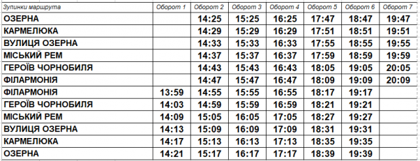 З’явилися графіки руху автобусів по маршрутах №3 та №20, фото №4 на сайті vsim.ua