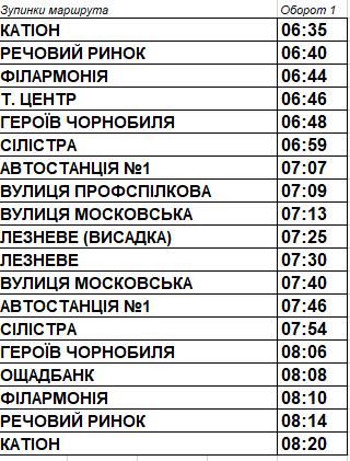 З’явилися графіки руху автобусів по маршрутах №3 та №20, фото №11 на сайті vsim.ua