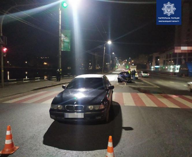 Новини Хмельницького - фото з На Бандери нетверезий водій скоїв ДТП Світлина від Патрульна поліція Хмельницької області.
