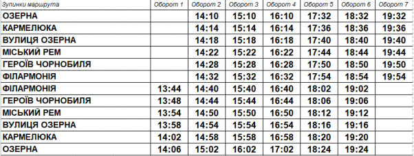 З’явилися графіки руху автобусів по маршрутах №3 та №20, фото №2 на сайті vsim.ua