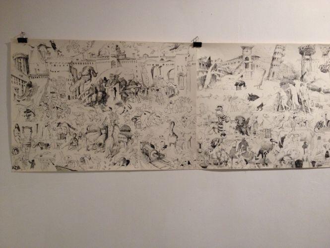 Спільно створені ілюстрації до неіснуючих книжок представили у Тернополі художники Сергій та Ілля Школяри, фото №3 на сайті 20minut.ua