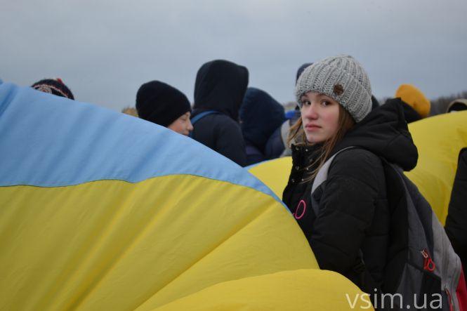 Хмельницькі школярі з’єднали береги Південного Бугу «живим ланцюгом» (ФОТО, ВІДЕО), фото №12 на сайті vsim.ua