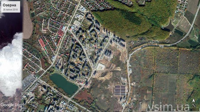 Як змінювався мікрорайон Озерна: вигляд з космосу (ФОТО, ВІДЕО), фото №14 на сайті vsim.ua