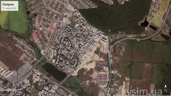 Як змінювався мікрорайон Озерна: вигляд з космосу (ФОТО, ВІДЕО), фото №16 на сайті vsim.ua