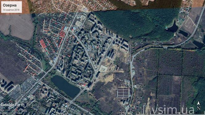 Як змінювався мікрорайон Озерна: вигляд з космосу (ФОТО, ВІДЕО), фото №19 на сайті vsim.ua
