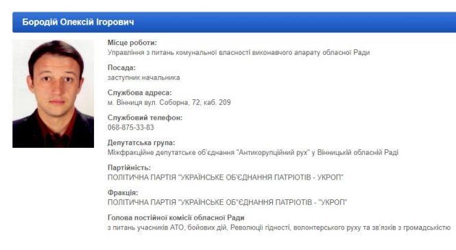 Новини Вінниці - фото з На хабарі спіймали депутата облради Олексія Бородія. Всі подробиці На хабарі спіймали депутата облради Олексія Бородія. Всі подробиці, фото №4 на сайті 20minut.ua
