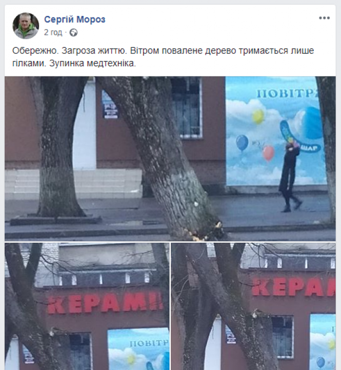 Новини Хмельницького - фото з «Загроза життю»: у Хмельницькому штормовий вітер валить дерева (ФОТО) «Загроза життю»: у Хмельницькому штормовий вітер валить дерева (ФОТО), фото №1 на сайті vsim.ua
