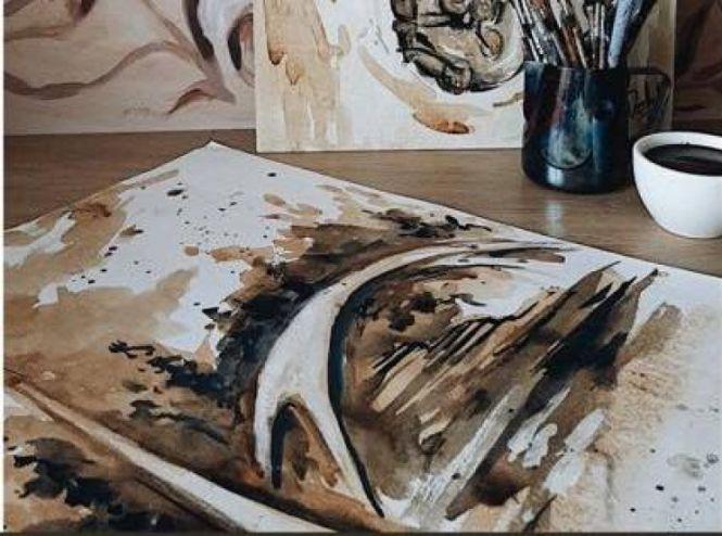 Новини Вінниці - фото з «Кава емоційна, як і творчість»: вінничанка презентувала картини, написані кавою «Кава емоційна, як і творчість»: вінничанка презентувала картини, написані кавою, фото №3 на сайті 20minut.ua