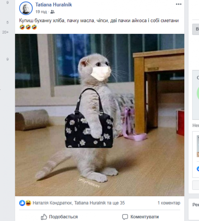 Новини Козятина - фото з Козятинчани про коронавірус: підбірка постів з соцмереж Козятинчани про коронавірус: підбірка постів з соцмереж, фото №2 на сайті 20minut.ua