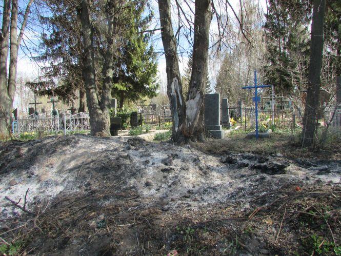 Новини Козятина - фото з На козятинському міському кладовищі палять дерева На козятинському міському кладовищі палять дерева, фото №2 на сайті 20minut.ua