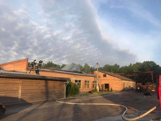 П'ять пожежних машин та 23 вогнеборці: на території вінницького лісгоспу горів цех, фото №1 на сайті 20minut.ua