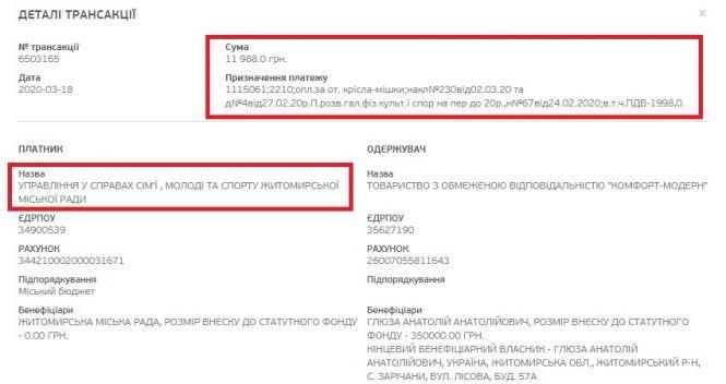 Управління молоді Житомира під час карантину фінансує політичну партію (доповнено), фото №3 на сайті 20minut.ua