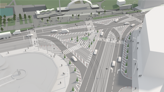 Новини Вінниці - фото з Коло — не варіант. Як і навіщо змінюють схему руху на площі Гагаріна Коло — не варіант. Як і навіщо змінюють схему руху на площі Гагаріна, фото №4 на сайті 20minut.ua