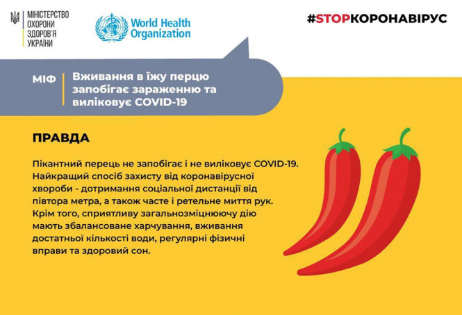 Новини Хмельницького - фото з Чи лікує гострий перець від коронавірусу? У МОЗ дали відповідь Чи лікує гострий перець від коронавірусу? У МОЗ дали відповідь, фото №1 на сайті vsim.ua
