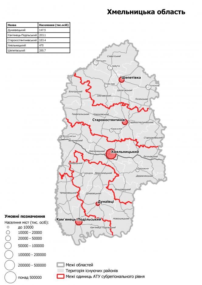 Хмельниччину поділять на 5 районів: рішення Кабміну, фото №1 на сайті vsim.ua