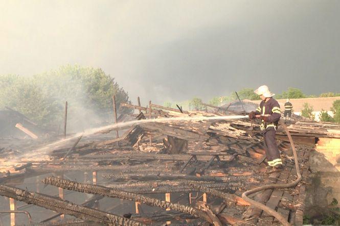 Масштабна пожежа. На Хмельниччині блискавка спалила ферму (ФОТО, ВІДЕО), фото №2 на сайті vsim.ua