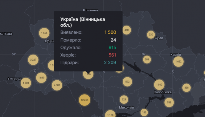 Новини Вінниці - фото з В області за добу виявили 45 нових випадків COVID-19: дані по Вінниці та районах В області за добу виявили 45 нових випадків COVID-19: дані по Вінниці та районах, фото №1 на сайті 20minut.ua