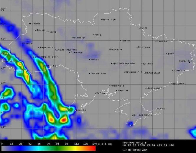 Новини Тернополя - фото з Погода на 25 червня: дощ і вдень, і вночі Погода на 25 червня: дощ і вдень, і вночі, фото №2 на сайті 20minut.ua