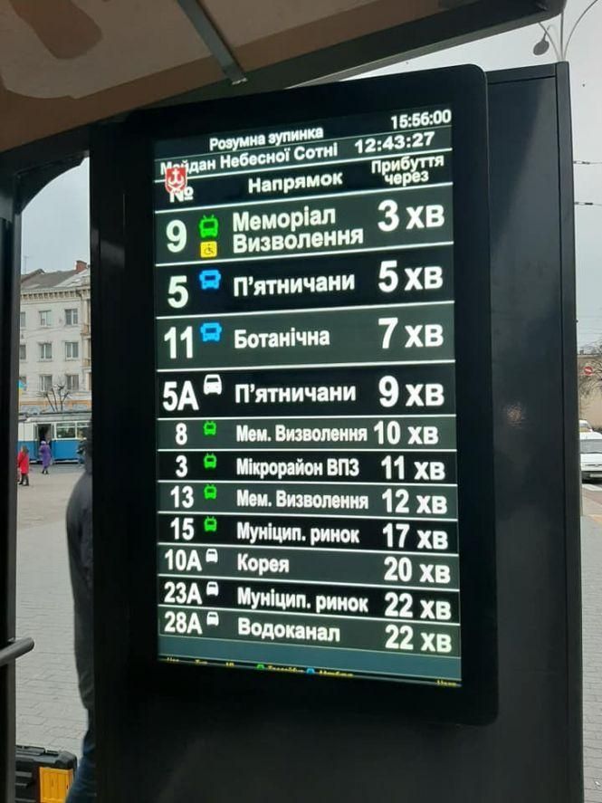 Новини Вінниці - фото з У Вінниці погодили установку ще 44 онлайн-табло. Де будуть розумні зупинки? У Вінниці погодили установку ще 44 онлайн-табло. Де будуть розумні зупинки?, фото №2 на сайті 20minut.ua