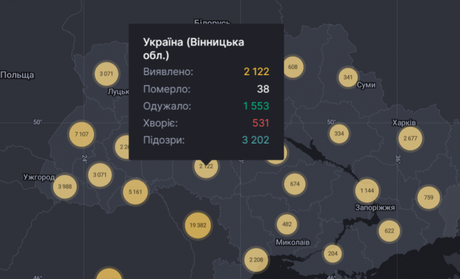 Новини Вінниці - фото з В області за добу виявили 25 нових випадків COVID-19: дані по Вінниці та районах