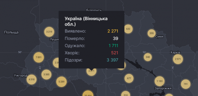 Новини Вінниці - фото з В області за добу виявили 18 нових випадків COVID-19. Дані по Вінниці та районах В області за добу виявили 18 нових випадків COVID-19. Дані по Вінниці та районах, фото №1 на сайті 20minut.ua