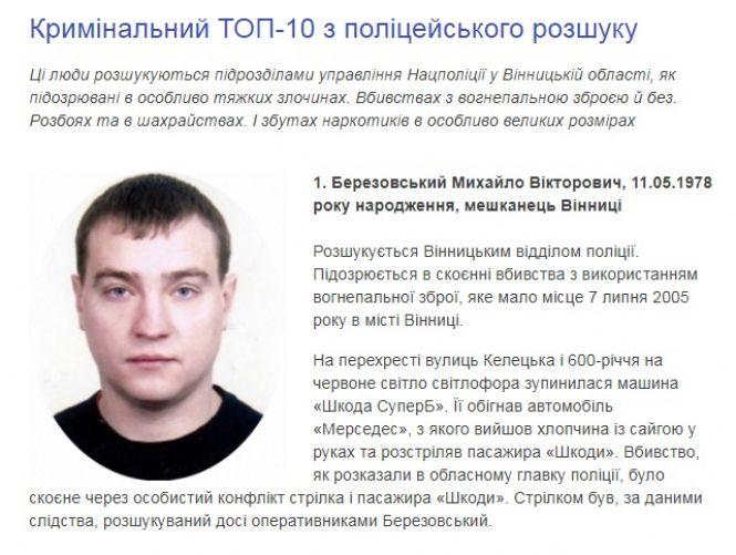 Новини Вінниці - фото з Перший номер з ТОПу кримінальників сам прийшов у поліцію. Через 15 років після вбивства Перший номер з ТОПу кримінальників сам прийшов у поліцію. Через 15 років після вбивства, фото №1 на сайті 20minut.ua