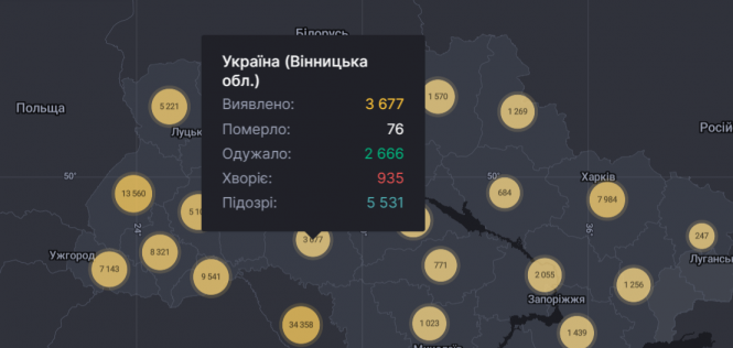 В Україні уже понад 110 тисяч інфікованих COVID-19. Статистика на 26 серпня, фото №1 на сайті 20minut.ua
