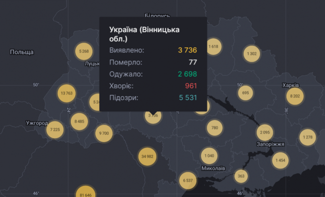 Майже 2 тисячі нових випадків та 49 смертей. В Україні одразу два антирекорди COVID-19, фото №1 на сайті 20minut.ua