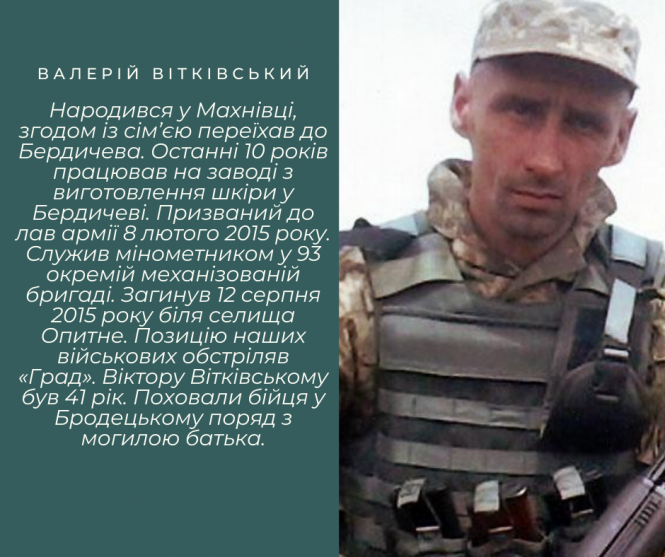 Віктор Ковальчук загинув на війні шість років тому, фото №11 на сайті 20minut.ua