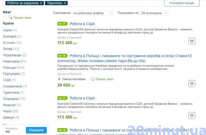 На заробітки під час карантину: куди їдуть тернополяни та які умови їм пропонують, фото №2 на сайті 20minut.ua