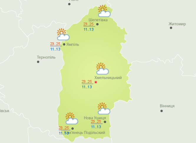 Новини Хмельницького - фото з Кілька днів спеки і дощі. Синоптики дали прогноз на вихідні Кілька днів спеки і дощі. Синоптики дали прогноз на вихідні, фото №1 на сайті vsim.ua