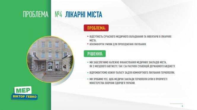 ТОП-10 рішень для Тернополя від Віктора Гевка (політична позиція), фото №4 на сайті 20minut.ua