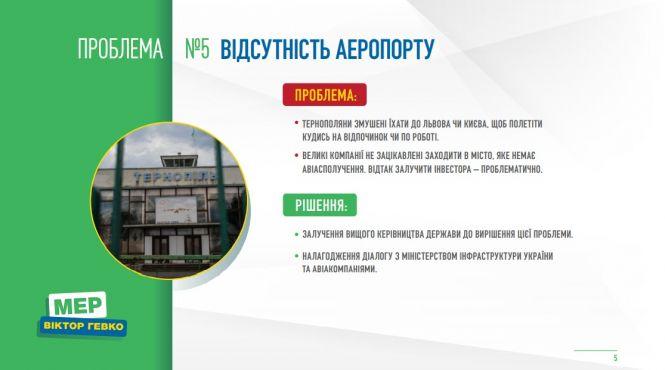 ТОП-10 рішень для Тернополя від Віктора Гевка (політична позиція), фото №5 на сайті 20minut.ua