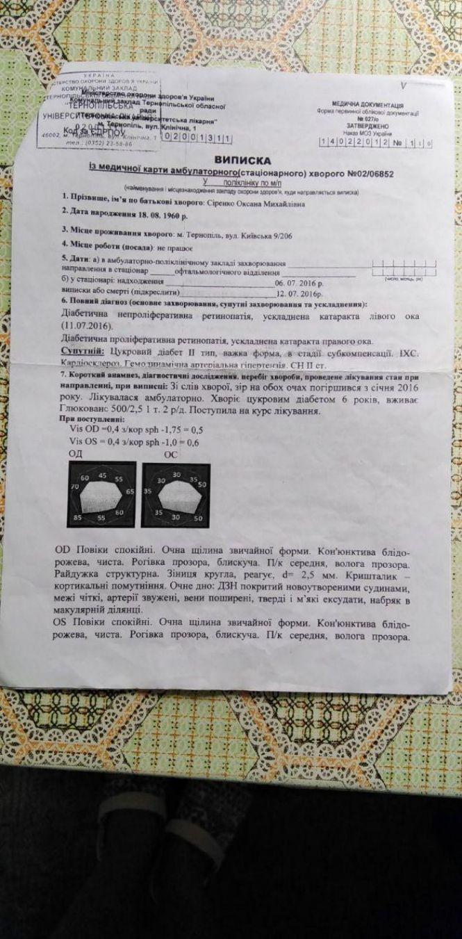 «Боюся прокинутися і не побачити нічого»: допоможіть тернополянці врятувати зір, фото №2 на сайті 20minut.ua
