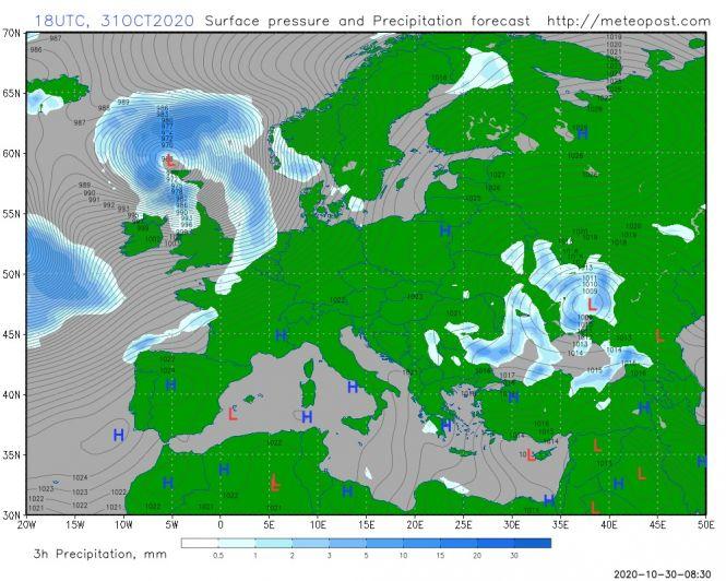 Погода на вихідні: дощитиме і буде холодно, фото №1 на сайті 20minut.ua