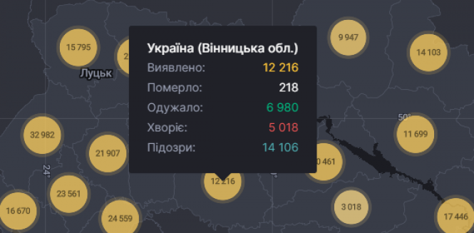 Новини Вінниці - фото з За добу в Україні виявили 10 тисяч 746 нових випадків COVID-19. Яка ситуація на Вінниччині? За добу в Україні виявили 10 тисяч 746 нових випадків COVID-19. Яка ситуація на Вінниччині?, фото №1 на сайті 20minut.ua