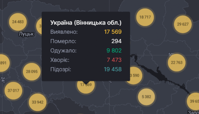 Новини Козятина - фото з COVID: в Україні за минулу добу виявили понад 12 тисяч хворих. Дані по регіонах