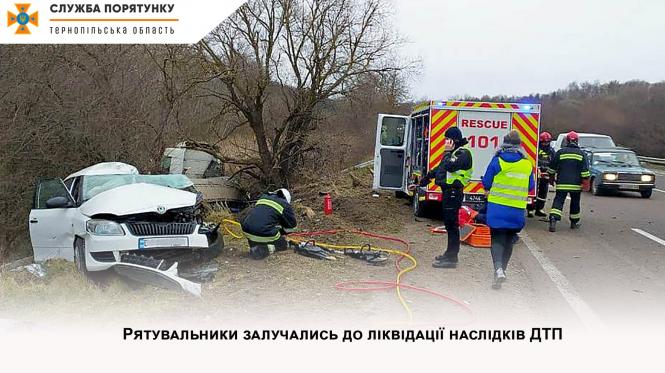 Новини Тернополя - фото з Аварія біля Тернополя - один чоловік загинув, ще двох потерпілих госпіталізували. Серед них - вагітна Аварія біля Тернополя - один чоловік загинув, ще двох потерпілих госпіталізували. Серед них - вагітна, фото №1 на сайті 20minut.ua